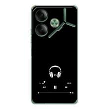 Чохол з картинками на чорному фоні для Tecno Pova 7 – Плеєр