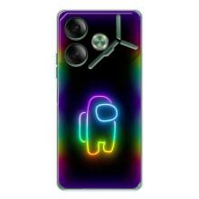 Чохли Амонг Ас для Tecno Pova 7 (AlphaPrint) (Яскравий скін)