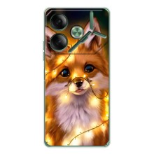 Чохол з Лисичкою для Tecno Pova 7 – Новорічне лисеня