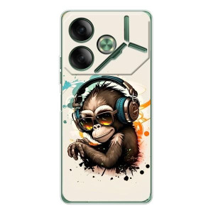 Чохол з Мавпами Tecno Pova 7 - (AlphaPrint)
