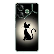 Чохол з принтом для Tecno Pova 7 (AlphaPrint) Модні коти (Силует котика)