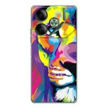 Чохол з картинкою ЛЕВ для Tecno Pova 7 (VPrint)