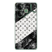 Чехол Стиль Louis Vuitton на Tecno Pova 7 (LV на белом)