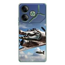 Чехол с мемом Тралалело тралала на Tecno Pova 7 (Бомбардиро крокодило)