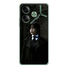 Чехол с дизайном Венздей 2 на Tecno Pova 7 – Уэнсдей в костюме