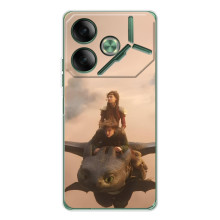 Чехол как приручить дракона на Tecno Pova 7 (Фильм дракон)