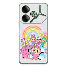 Чехол с Лабубу на Tecno Pova 7 – Фон Лабубу