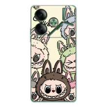Чехол с Лабубу на Tecno Pova 7 – Коллаж Лабубу