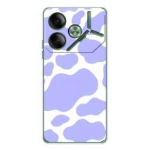 Чехол с принтом коровы на Пова 7 – Фиолетовый принт