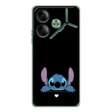 Чехол с принтом Стич на Tecno Pova 7 (Стич на черном)