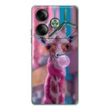 Чохол з принтом стильні тварини для Пова 7 (Стильна жирафа)
