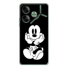 Міккі Маус чохол для Tecno Pova 7 (AlphaPrint - Мультяшні) (Маус на чорному)