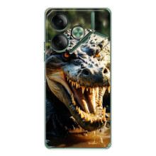 Чохол з картинкою 'Хижаки' для Tecno Pova 7 – Крокодил