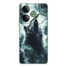 Чехол с картинкой «Хищники» для Tecno Pova 7