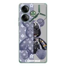 Крутые Чехлы Луи Виттон для Tecno Pova 7 (AlphaPrint) (Робот Мишка)