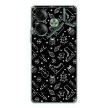 Новорічні, Святкові Чохли для Tecno Pova 7 - 2024 год (Новорічний фон)