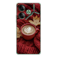 Чохол з унікальним дизайном 'Осінь з кавою' для Tecno Pova 7 – Кава на ковдрі
