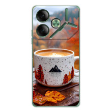 Чохол з унікальним дизайном 'Осінь з кавою' для Tecno Pova 7 – Кава на природі