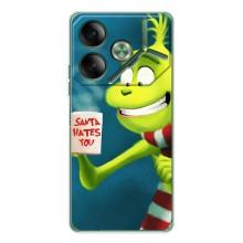 Різдвяні Чохли для Tecno Pova 7 (VPrint) (Зелений Грінч)