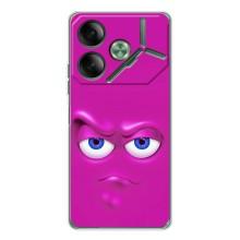 Силиконовые Чехлы (смешные стикеры) для Tecno Pova 7 – Хитрая мордочка