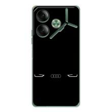 Силиконовый бампер с картинкой машины на Tecno Pova 7 (Силует Audi)