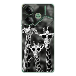 Силиконовый чехол с КАРТИНКАМИ лето для Tecno Pova 7 (AlphaPrint)