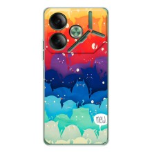 Силіконовий чохол з котиком для Tecno Pova 7 (Mew)