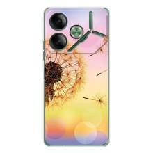 Силиконовый Чехол с одуванчиками на Tecno Pova 7 – Цветок-одуванчик