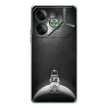 Силиконовый Чехол с принтом "Космонавты" на Tecno Pova 7 – Космонавт романтик
