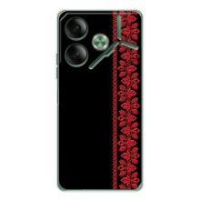 Силиконовый Чехол на Tecno Pova 7 – Красная Вышиванка