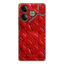 Текстурный Чехол Louis Vuitton для Пова 7 (Красный ЛВ)