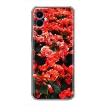 Чехлы с Цветами для Tecno POVA Neo 2 (VPrint) (Цветы красные)
