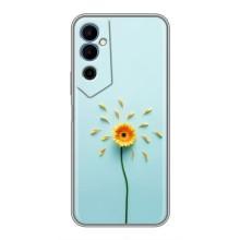Чехлы с Цветами для Tecno POVA Neo 2 (VPrint) (Желтый цветок)