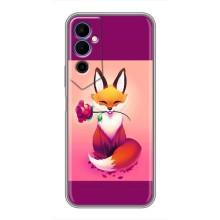 Чехлы с картинкой Лисички для Tecno POVA Neo 2 (VPrint) (Лисичка с розочкой)