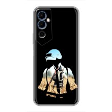 Силиконовый чехол с картинкой "Герой Pubg" на Tecno POVA Neo 2 – Пубг мен
