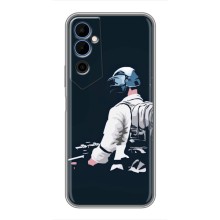 Силиконовый чехол с картинкой "Герой Pubg" на Tecno POVA Neo 2 – В экиперовке