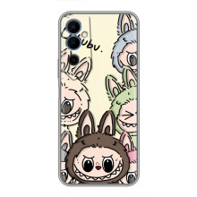 Чехол с Лабубу на Tecno POVA Neo 2 (Коллаж Лабубу)