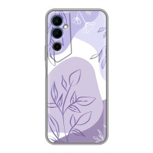 Силиконовый чехол с принтом в цветах на Tecno POVA Neo 2 – Фиолетовый дизайн