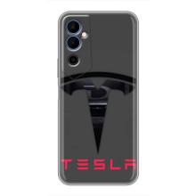 Силиконовый бампер с картинкой машины на Tecno POVA Neo 2 – Logo TESLA