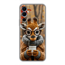 Печатный чехол «Зверята с кофе» для Tecno POVA Neo 2 – Жираф с кофе