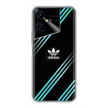 Чехлы Адидас для Tecno POVA Neo 3 (AlphaPrint) (Адидас с полосами)