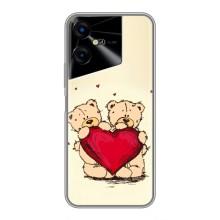 Чехлы для любимой на Техно Пова Нео 3 (VPrint) (Медвежонки)