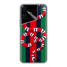 Чехлы ГУЧЧИ для Техно Пова Нео 3 (AlphaPrint) (Gucci змия)