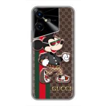 Чехлы ГУЧЧИ для Техно Пова Нео 3 (AlphaPrint) (Маус Гуччи)