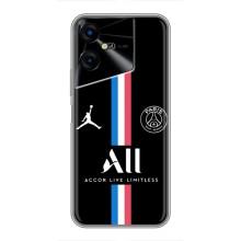 Чехлы PSG для Tecno POVA Neo 3 (AlphaPrint) (футболка ПСЖ)