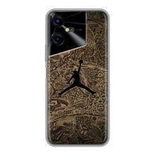 Чехлы для Tecno POVA Neo 3 - с картинкой JORDAN (AlphaPrint) (Logo Jordan)