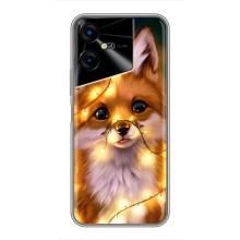 Чехлы с картинкой Лисички для Tecno POVA Neo 3 (VPrint) (Лисичка в гирляндах)