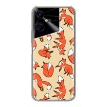 Чехлы с картинкой Лисички для Tecno POVA Neo 3 (VPrint) (Лисички)