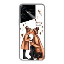 Чехол с печатью для Tecno POVA Neo 3 - (Мама с ребенком) (AlphaPrint) (Дочка и мама)