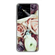 Чехлы с принтом Розочки для Tecno POVA Neo 3 – Букет РОЗ
